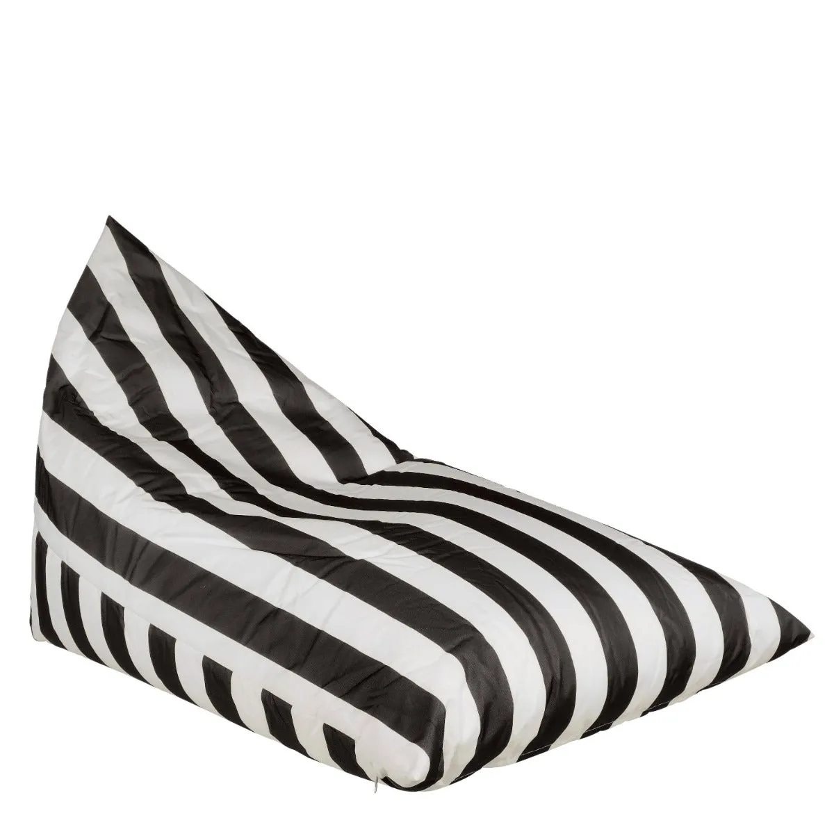 Poltrona Sacco Rissy per Esterni a Righe Nere 140 x 95 x 95 cm