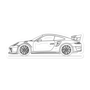 Porsche 911 991.2 GT3 RS silhouette Sticker