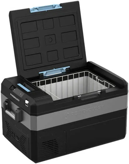 Powerology Smart Solar Recharge Fridge And Freezer Versatile Cooler ForOutdoor Adventure 55L