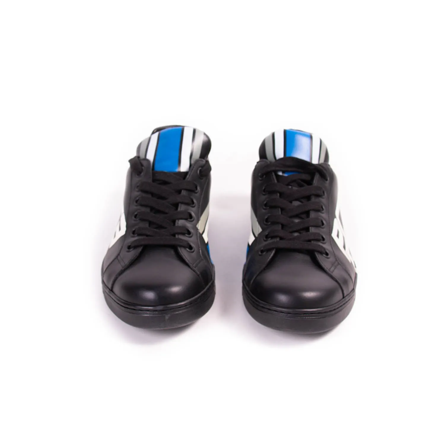 Prada Leather Low-Top Print Sneakers