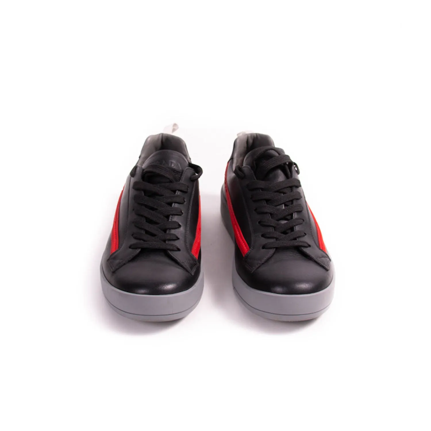 Prada Leather Low Top Sneakers