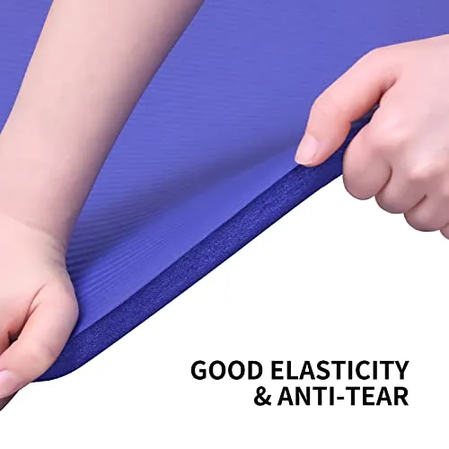 PROIRON Exercise (BLUE)Yoga Mat 15mm Extra Thick, Pilates Mat Non-Slip Gym Fitness Mat for Workout with Carrying Strap -1800mm x 610mm x 15mm