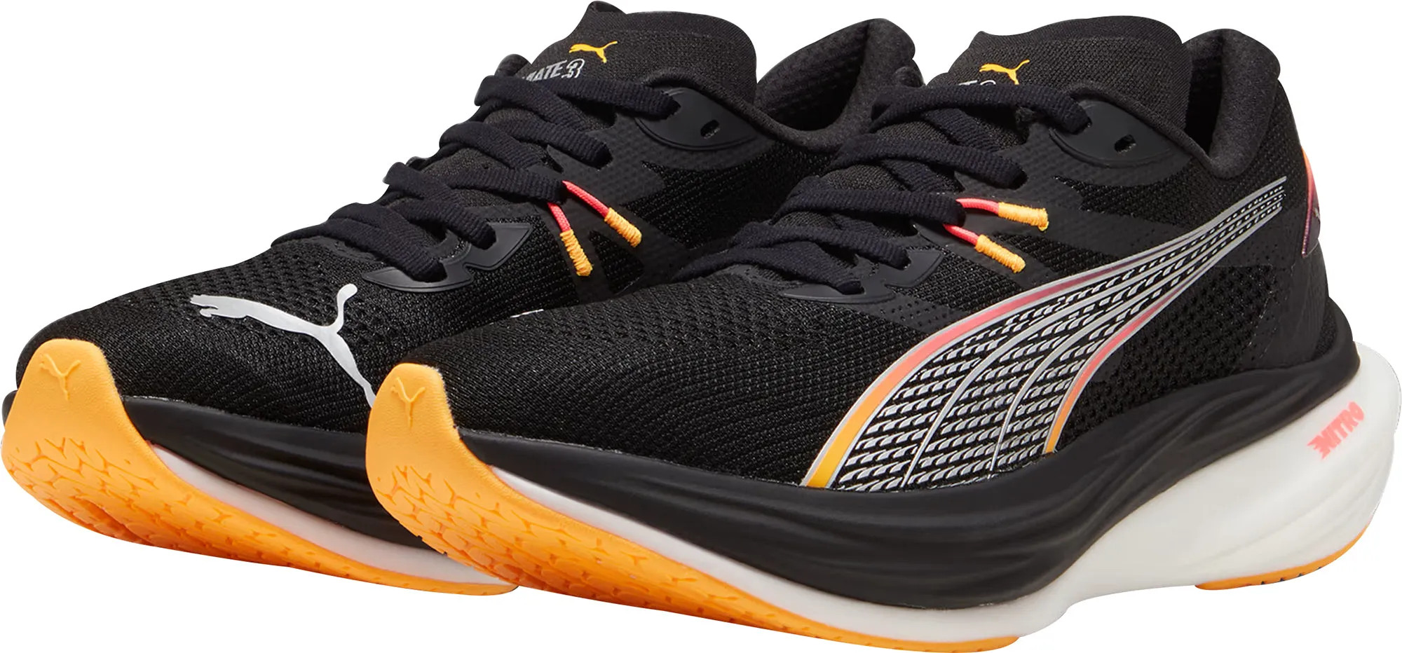 Puma Deviate Nitro 3 Mens Running Shoes - Black