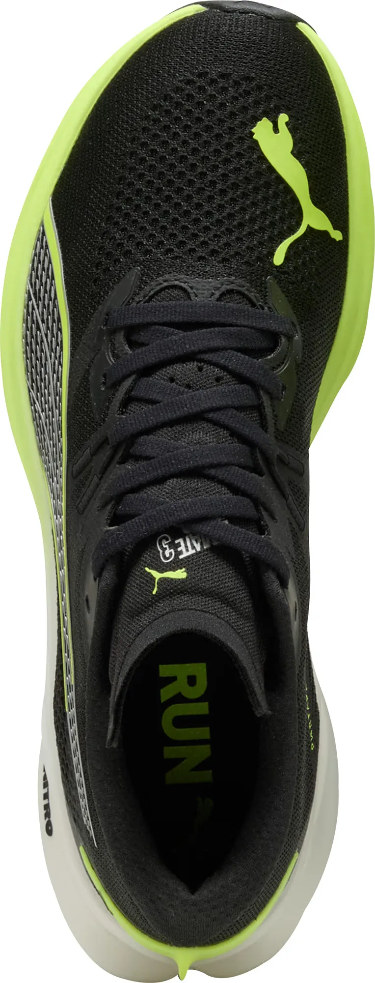 Puma Deviate Nitro 3 WIDE FIT Mens Running Shoes - Black