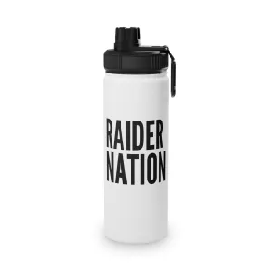 Raider Nation Stainless Steel Water Bottle, Sports Lid 12 18 32oz