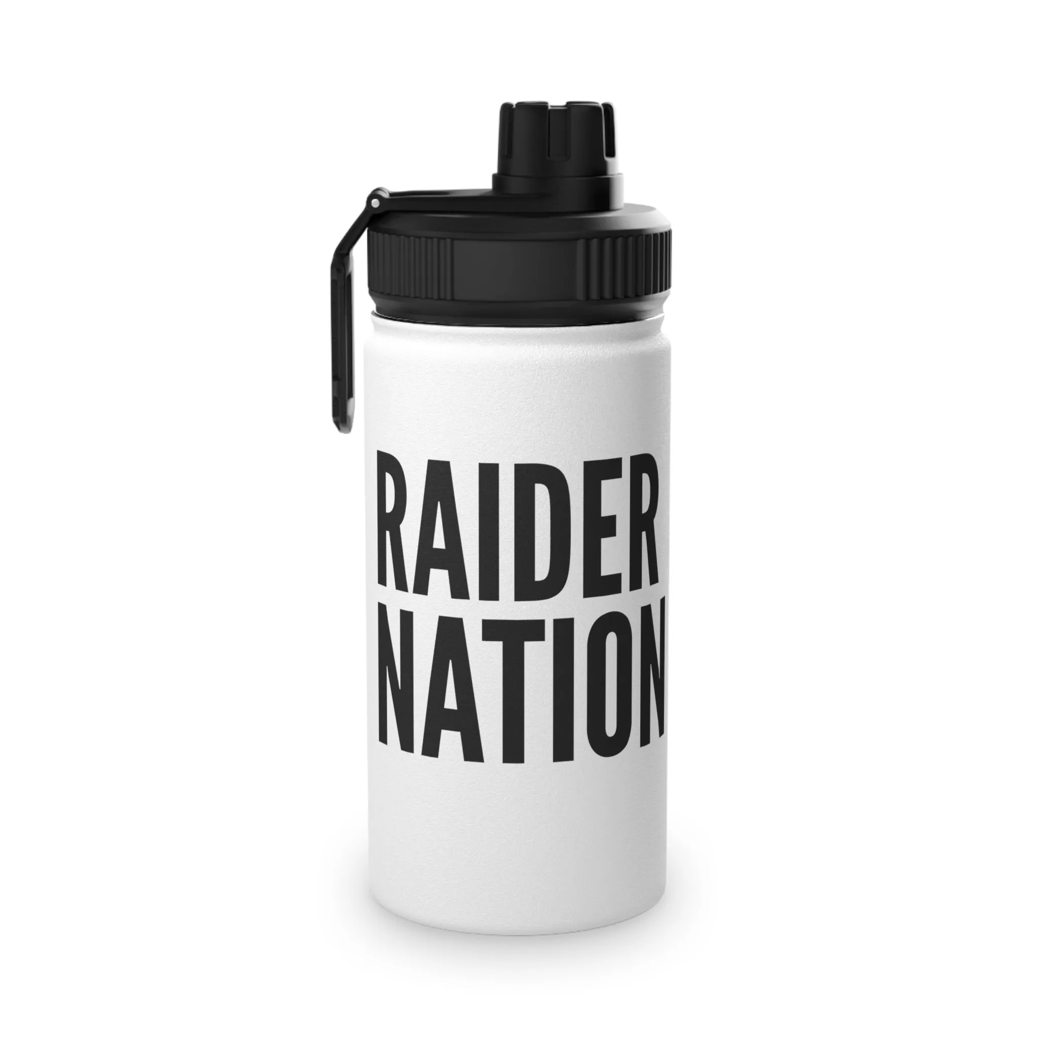 Raider Nation Stainless Steel Water Bottle, Sports Lid 12 18 32oz