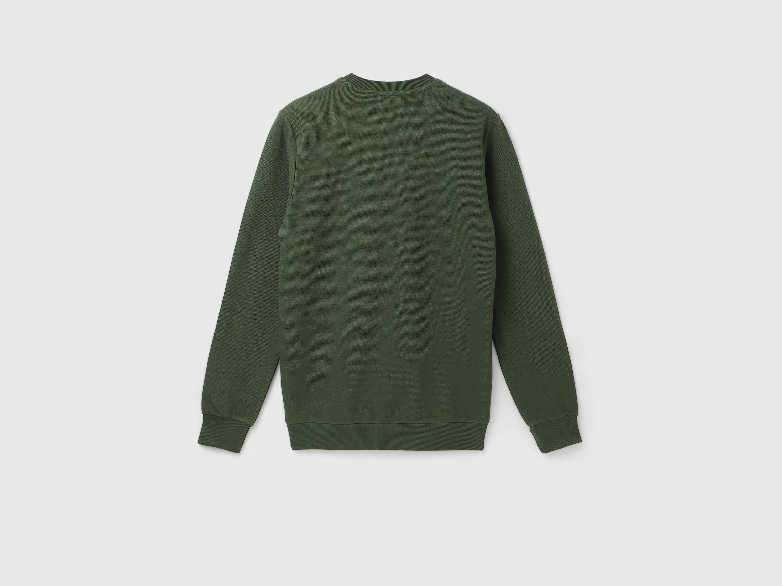 Regular Fit Round Neck Basic Branded Sweatshirt
