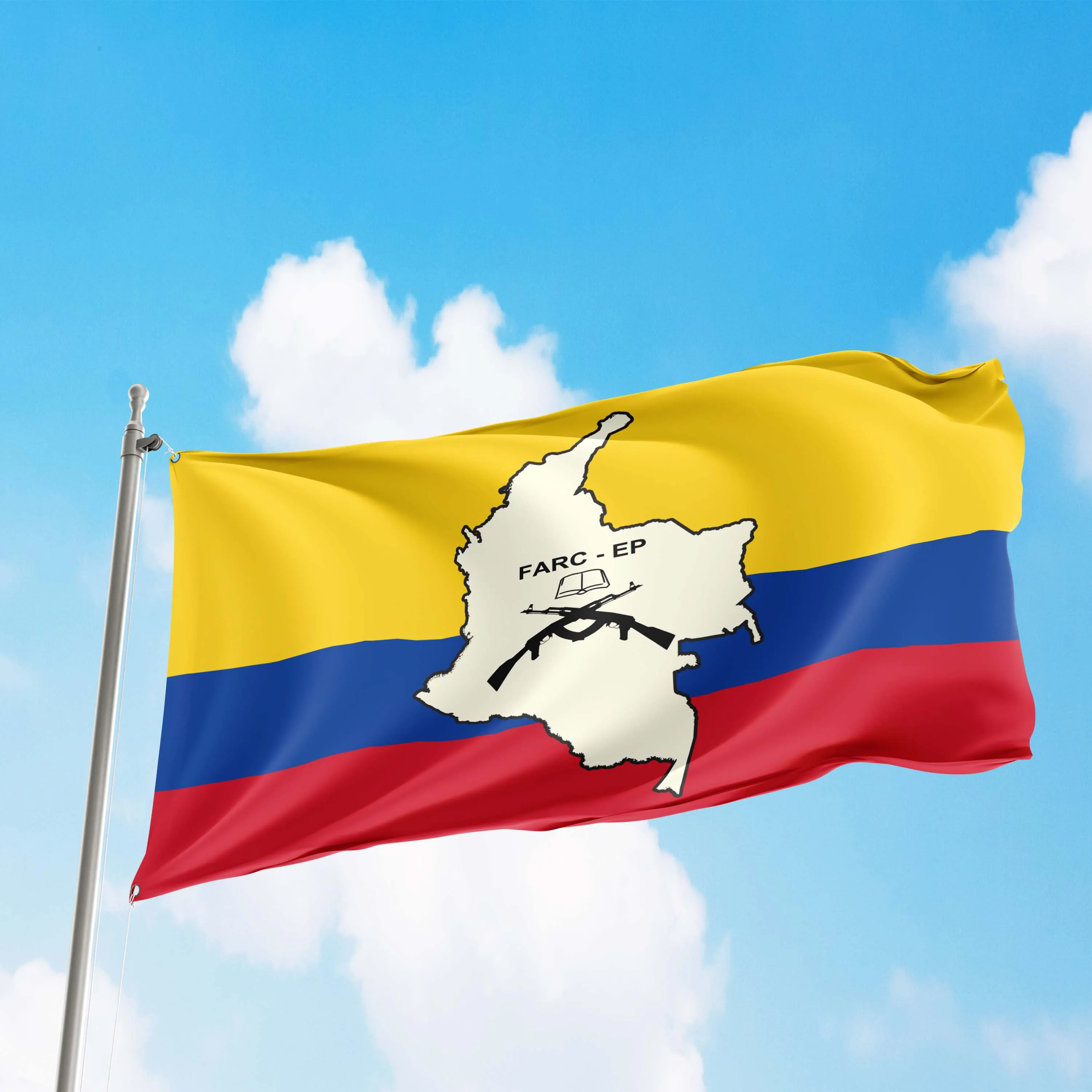 Revolutionary Armed Forces of Colombia FARC-EP Flag Banner