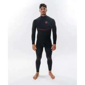 RIP CURL E7 FLASHBOMB FUSION 4/3 ZIP FREE BLACK