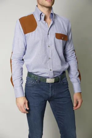 RIP Field Shirt in Blue Houndstooth