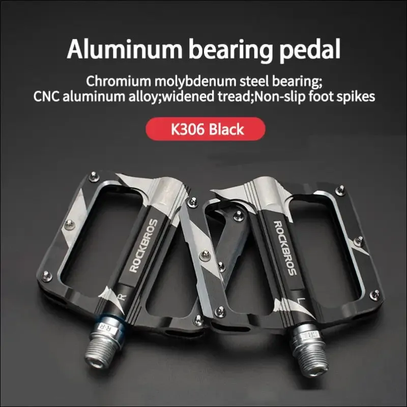 Rockbros mountain bike pedals cycling ultralight aluminium alloy 4 bearings mtb pedals bicicleta