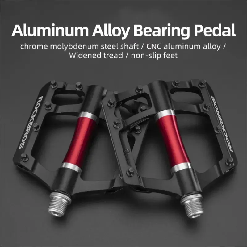 Rockbros mountain bike pedals cycling ultralight aluminium alloy 4 bearings mtb pedals bicicleta