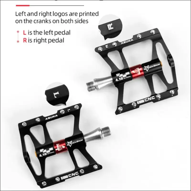 Rockbros mountain bike pedals cycling ultralight aluminium alloy 4 bearings mtb pedals bicicleta