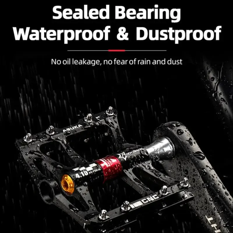 Rockbros mountain bike pedals cycling ultralight aluminium alloy 4 bearings mtb pedals bicicleta