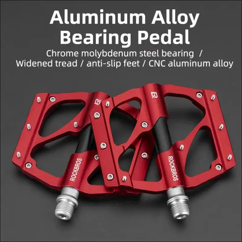 Rockbros mountain bike pedals cycling ultralight aluminium alloy 4 bearings mtb pedals bicicleta