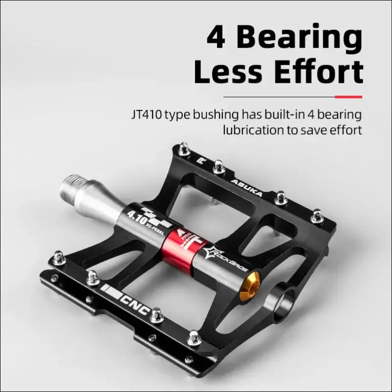 Rockbros mountain bike pedals cycling ultralight aluminium alloy 4 bearings mtb pedals bicicleta