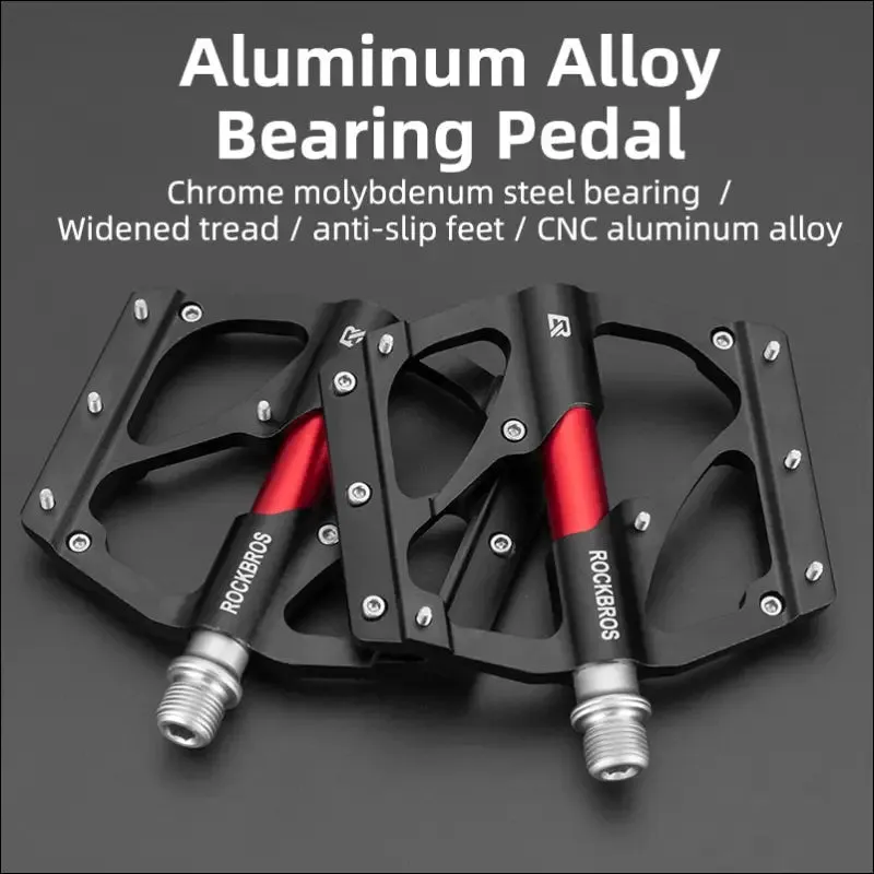 Rockbros mountain bike pedals cycling ultralight aluminium alloy 4 bearings mtb pedals bicicleta