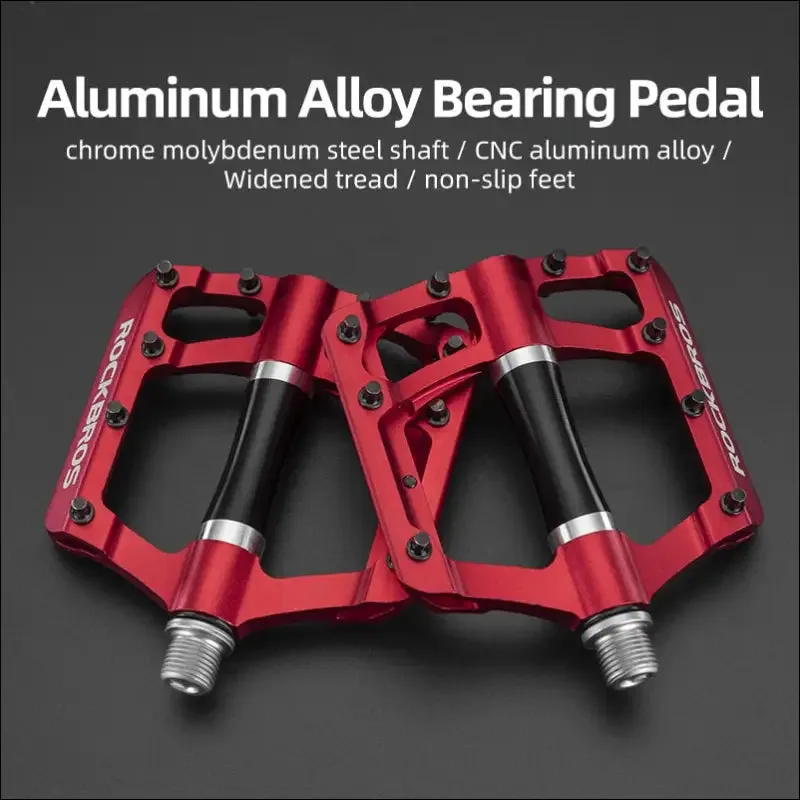 Rockbros mountain bike pedals cycling ultralight aluminium alloy 4 bearings mtb pedals bicicleta