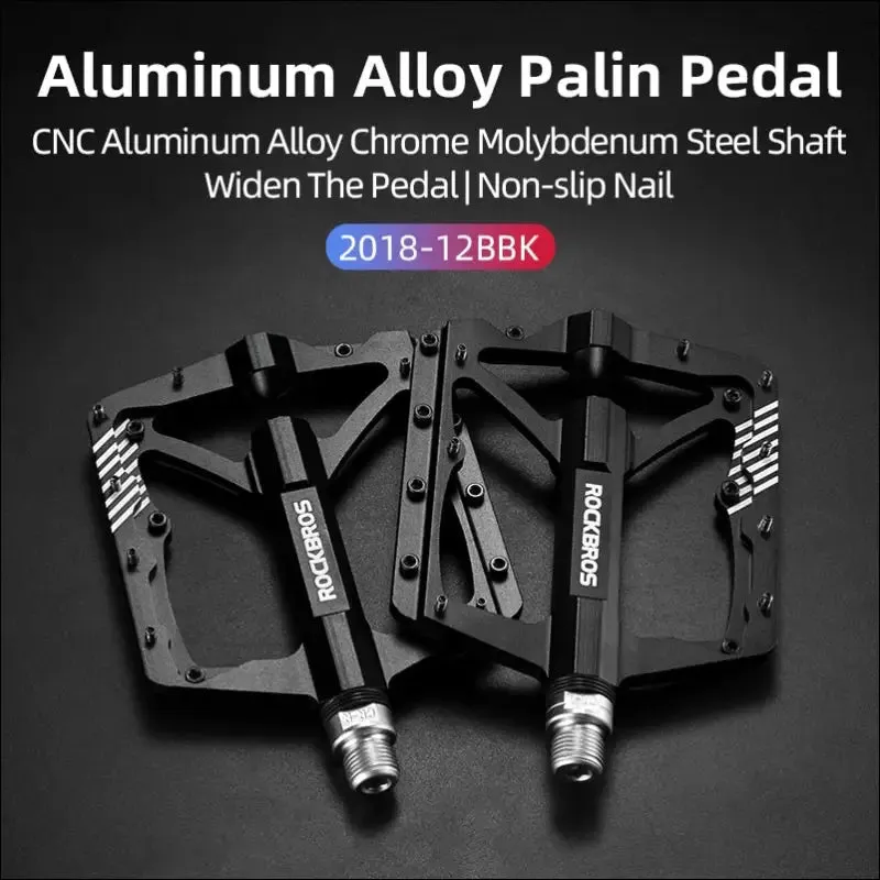Rockbros mountain bike pedals cycling ultralight aluminium alloy 4 bearings mtb pedals bicicleta