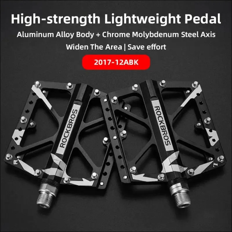 Rockbros mountain bike pedals cycling ultralight aluminium alloy 4 bearings mtb pedals bicicleta