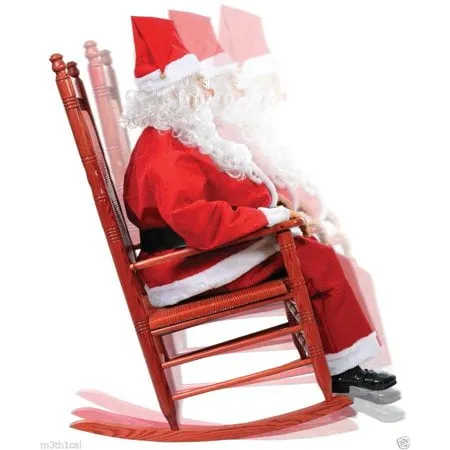 Rocking Santa Claus Outdoor Decoration