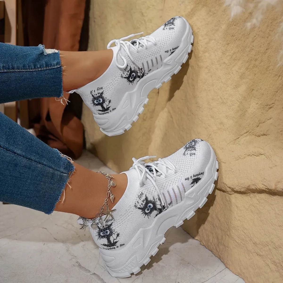 Round Toe Platform Athletic