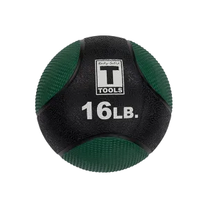 Rubber Medicine Ball - 16 Lb Green