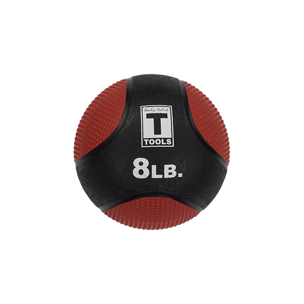 Rubber Medicine Ball - 8 Lb Red