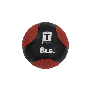 Rubber Medicine Ball - 8 Lb Red
