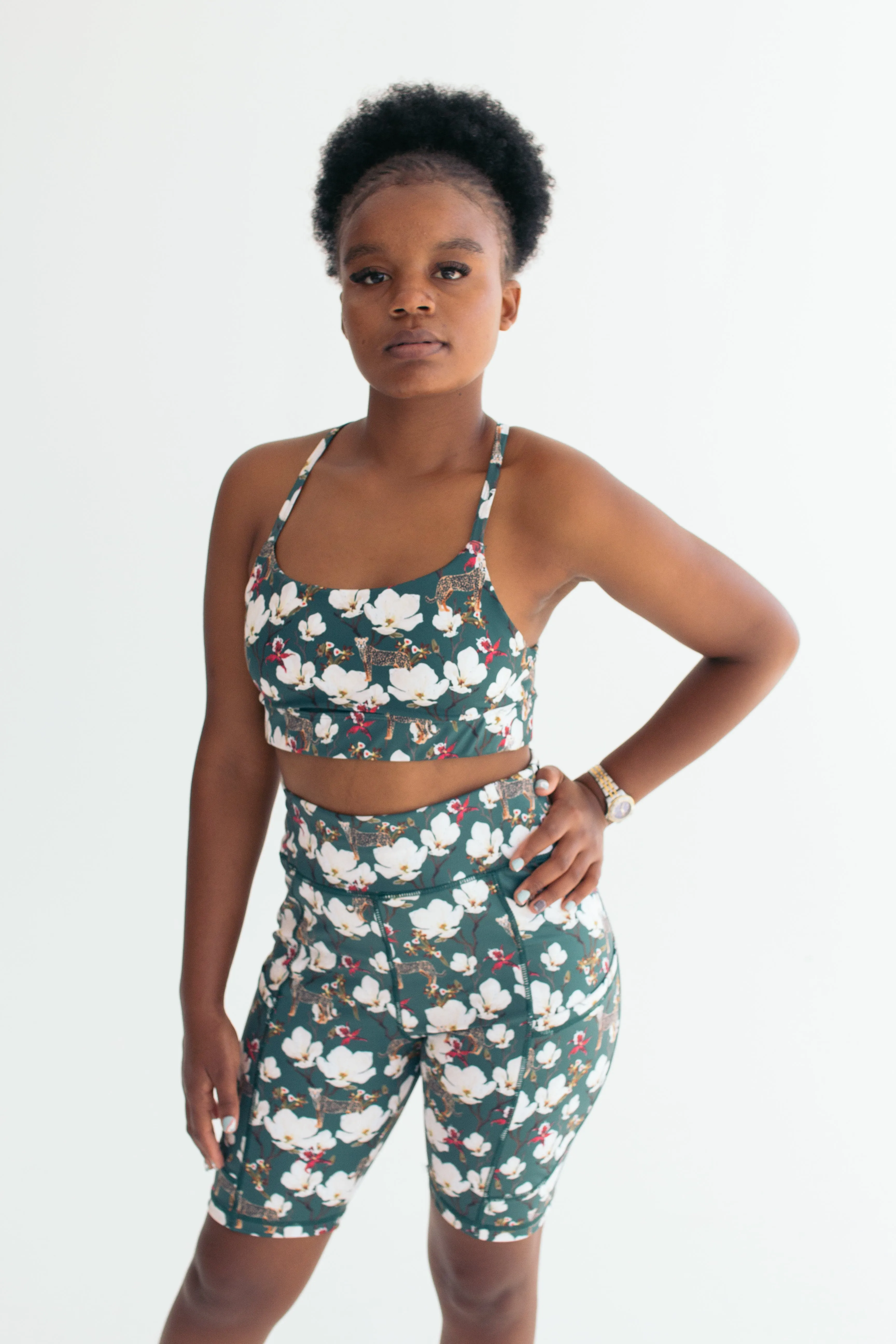 Safari Bliss Racer Back Sports Bra