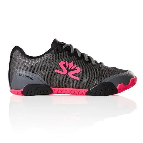 Salming Hawk Women's Indoor Court Shoes (Gunmetal/Pink)