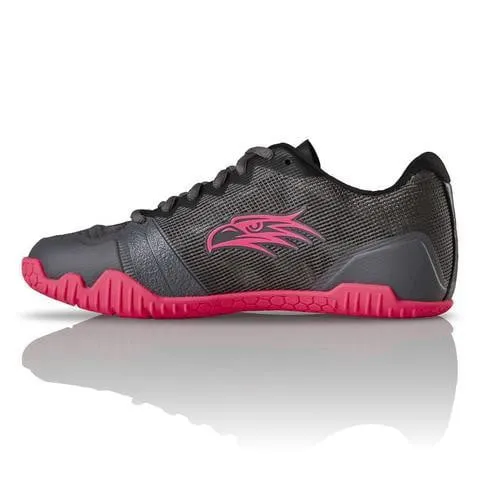 Salming Hawk Women's Indoor Court Shoes (Gunmetal/Pink)