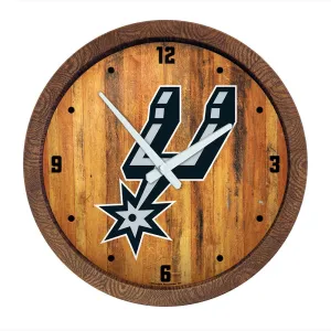 San Antonio Spurs: "Faux" Barrel Top Clock