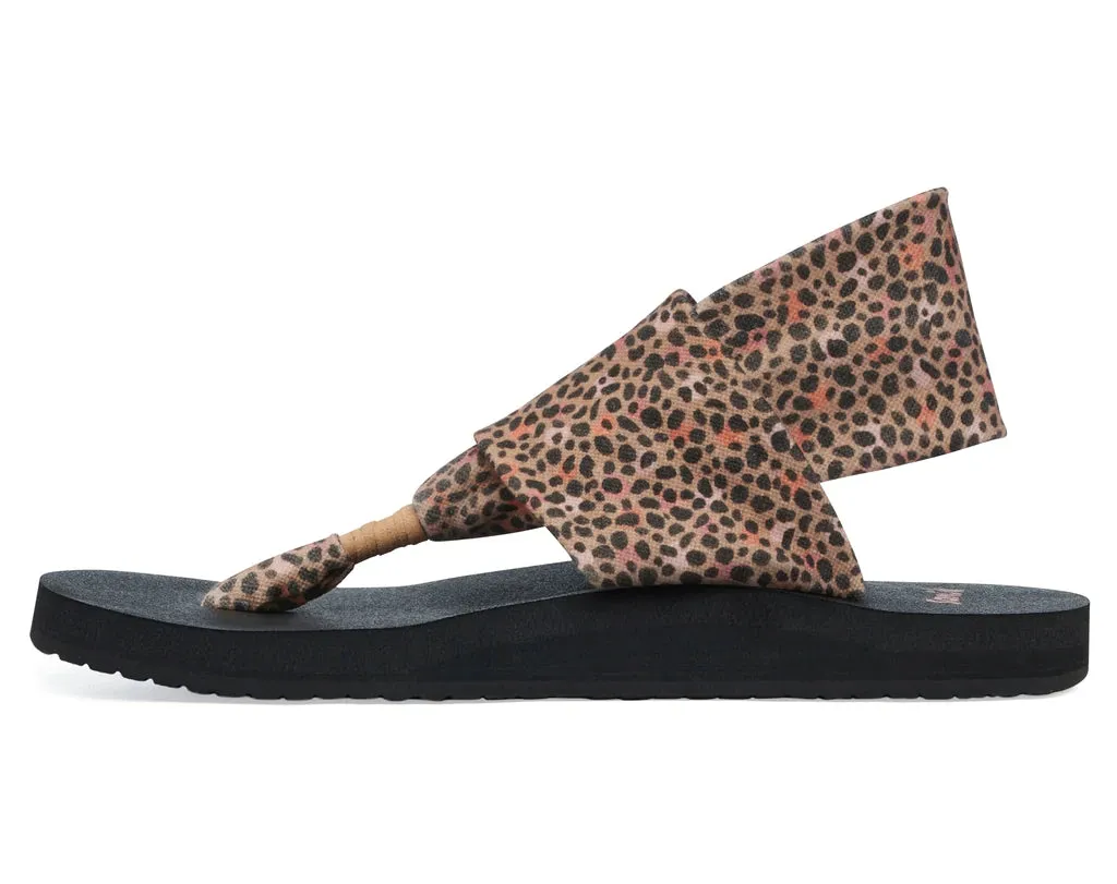 Sanuk Women's Sling St Cheetah Tan Multi