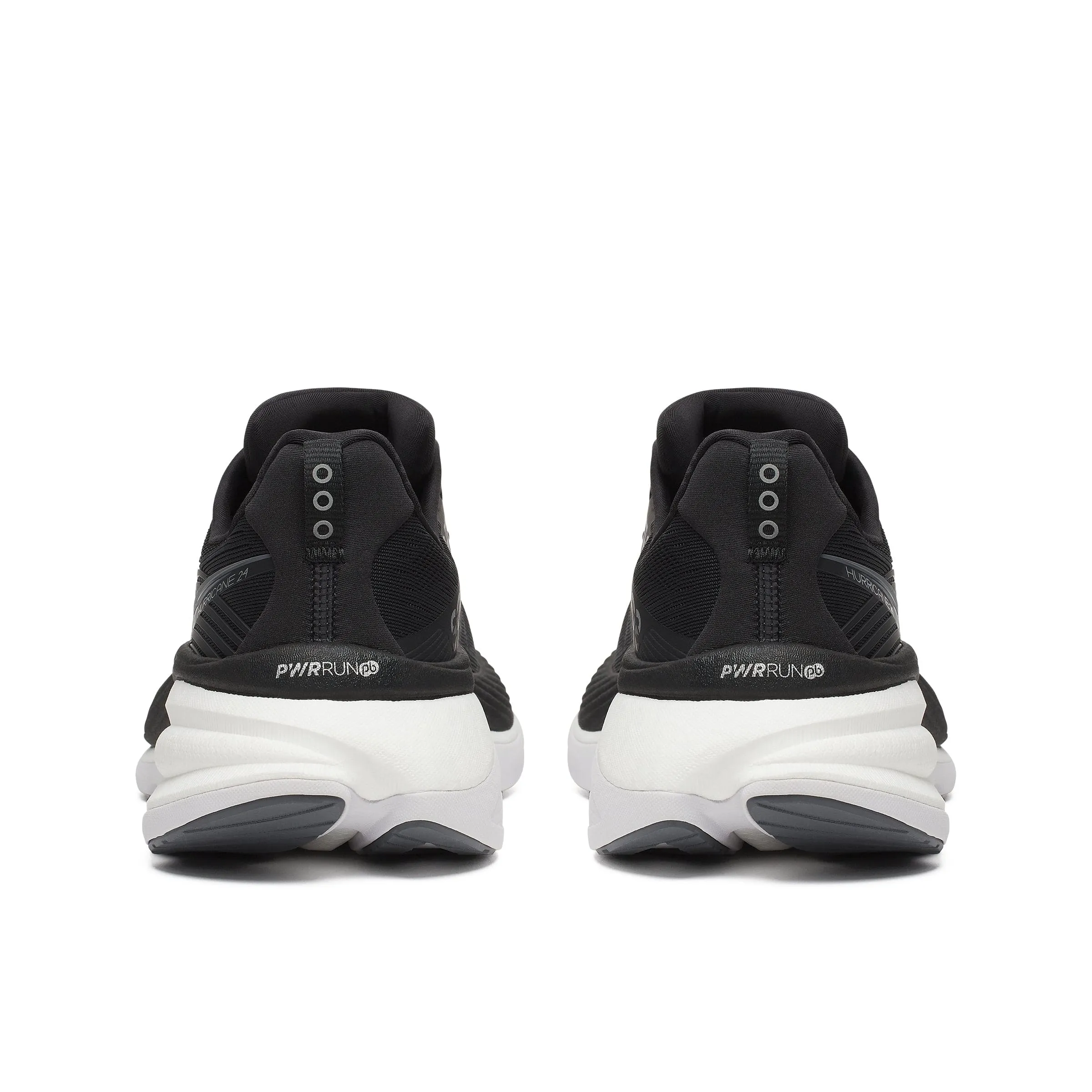 Saucony Hurricane 24 Men's Running Shoes Black/Carbon (Wide 2E Width) AW24