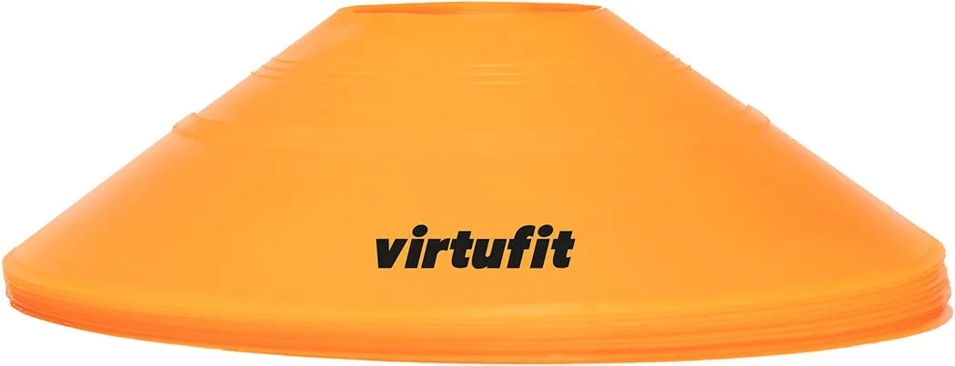 Set jaloane tip con pentru antrenament VirtuFit cu suport- 50buc.