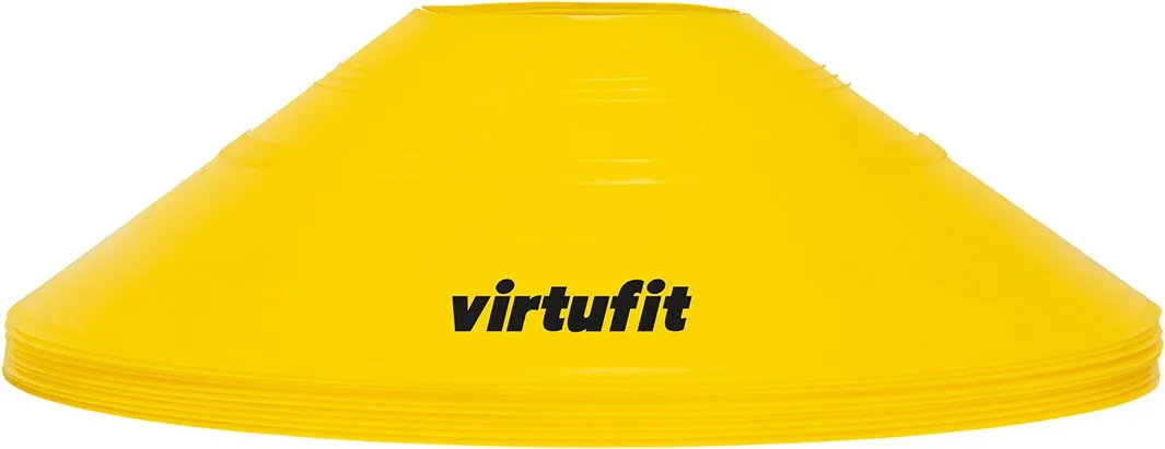 Set jaloane tip con pentru antrenament VirtuFit cu suport- 50buc.