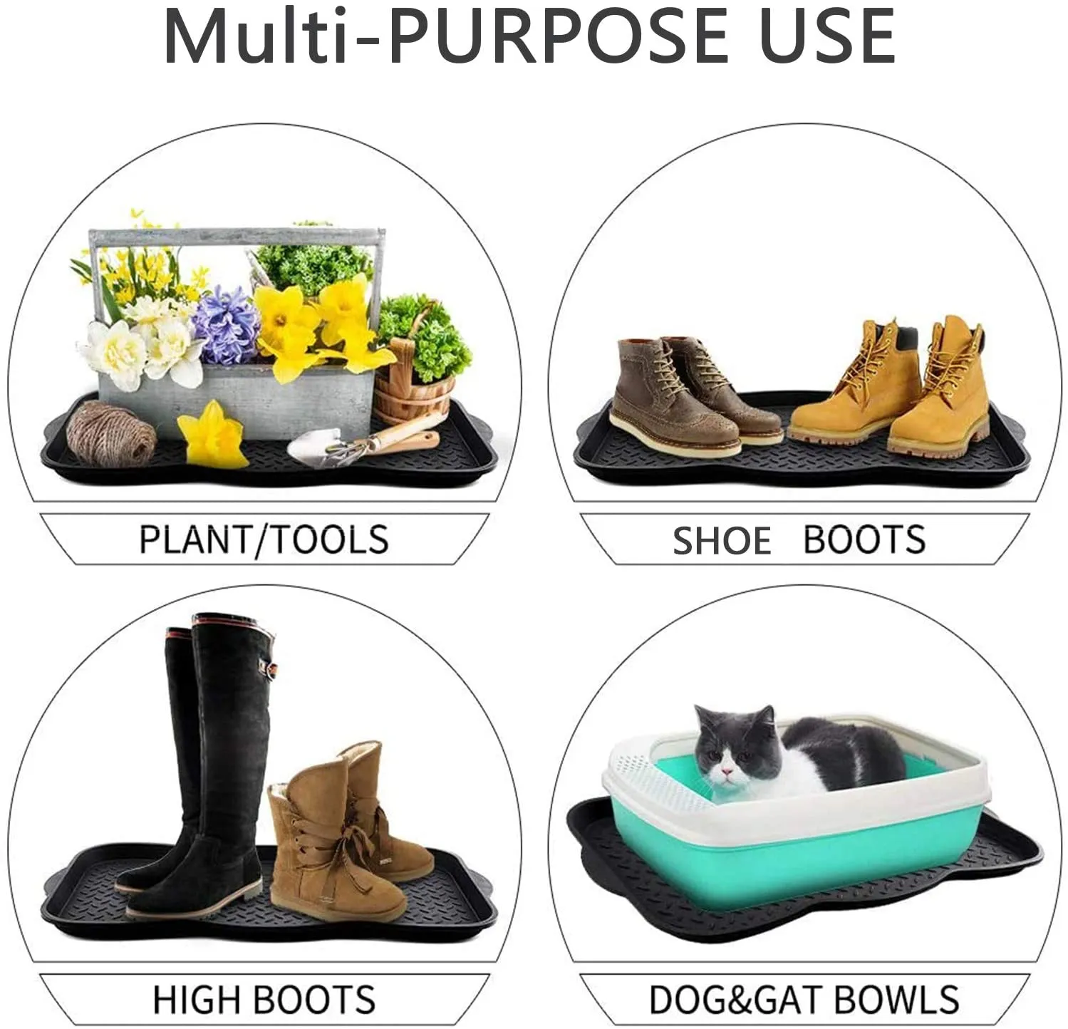 Sneaker Butler & Boot Trays for Entryways 30" x 15" by EZB