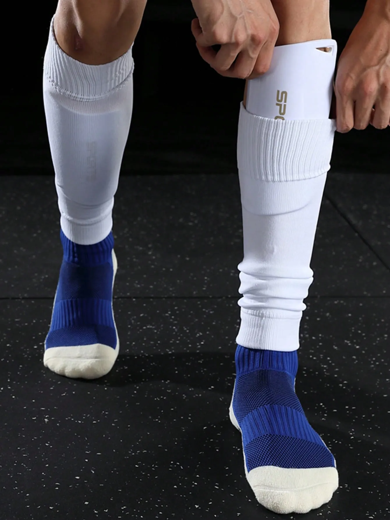 Solid Color Knitted Fabric Compression Sports Calf Sleeve