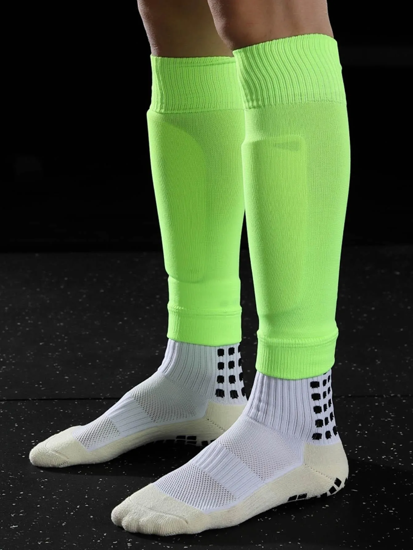 Solid Color Knitted Fabric Compression Sports Calf Sleeve