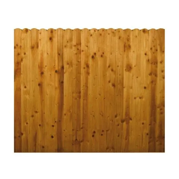 Solid Cottage Fence Panel Brown