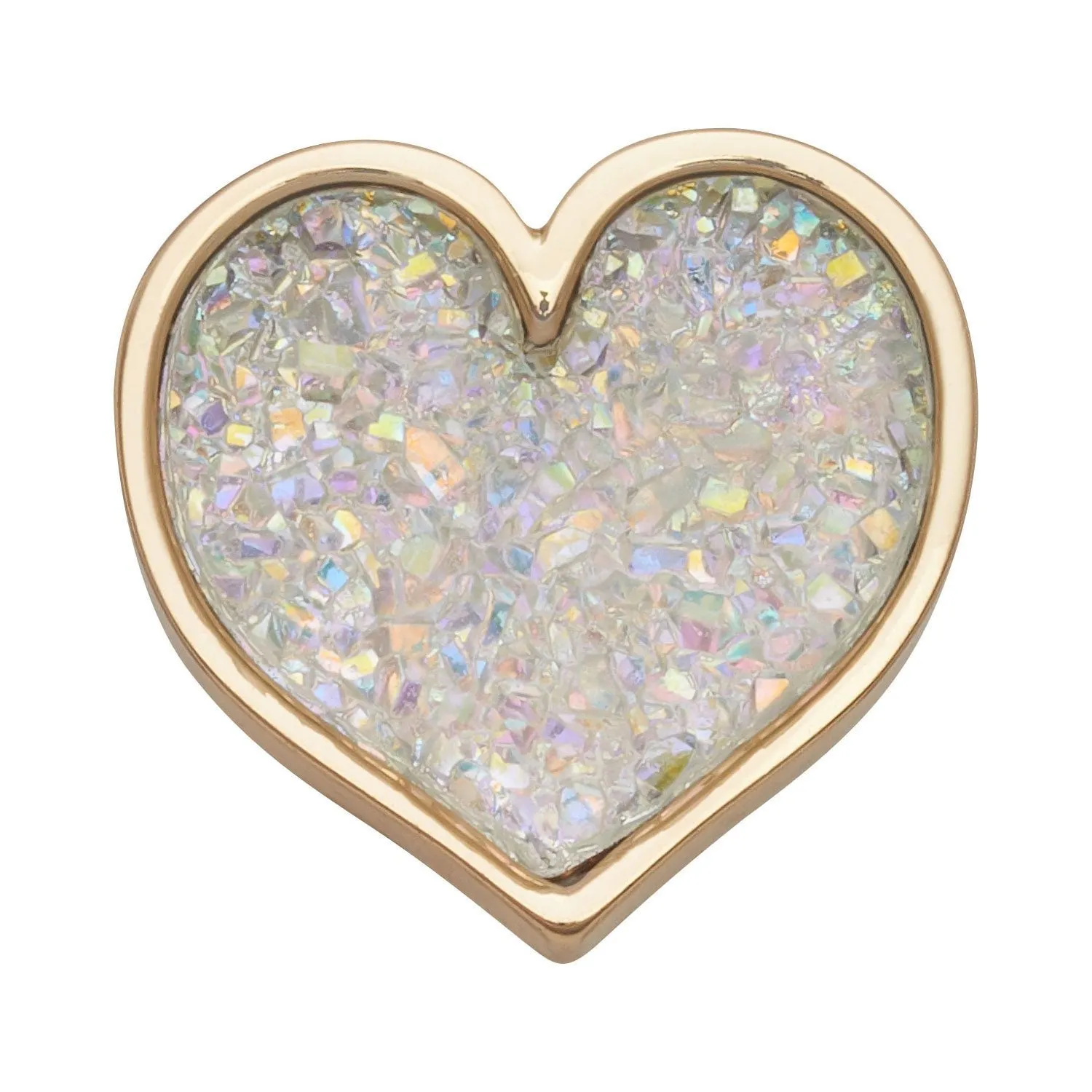 Sparkly Glitter Heart Jibbitz
