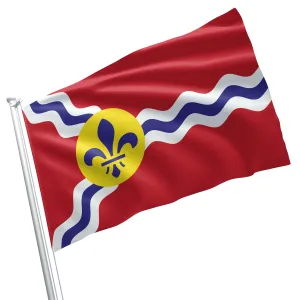 St Louis City \ Kansas City Missouri State USA United States of America Flag Banner