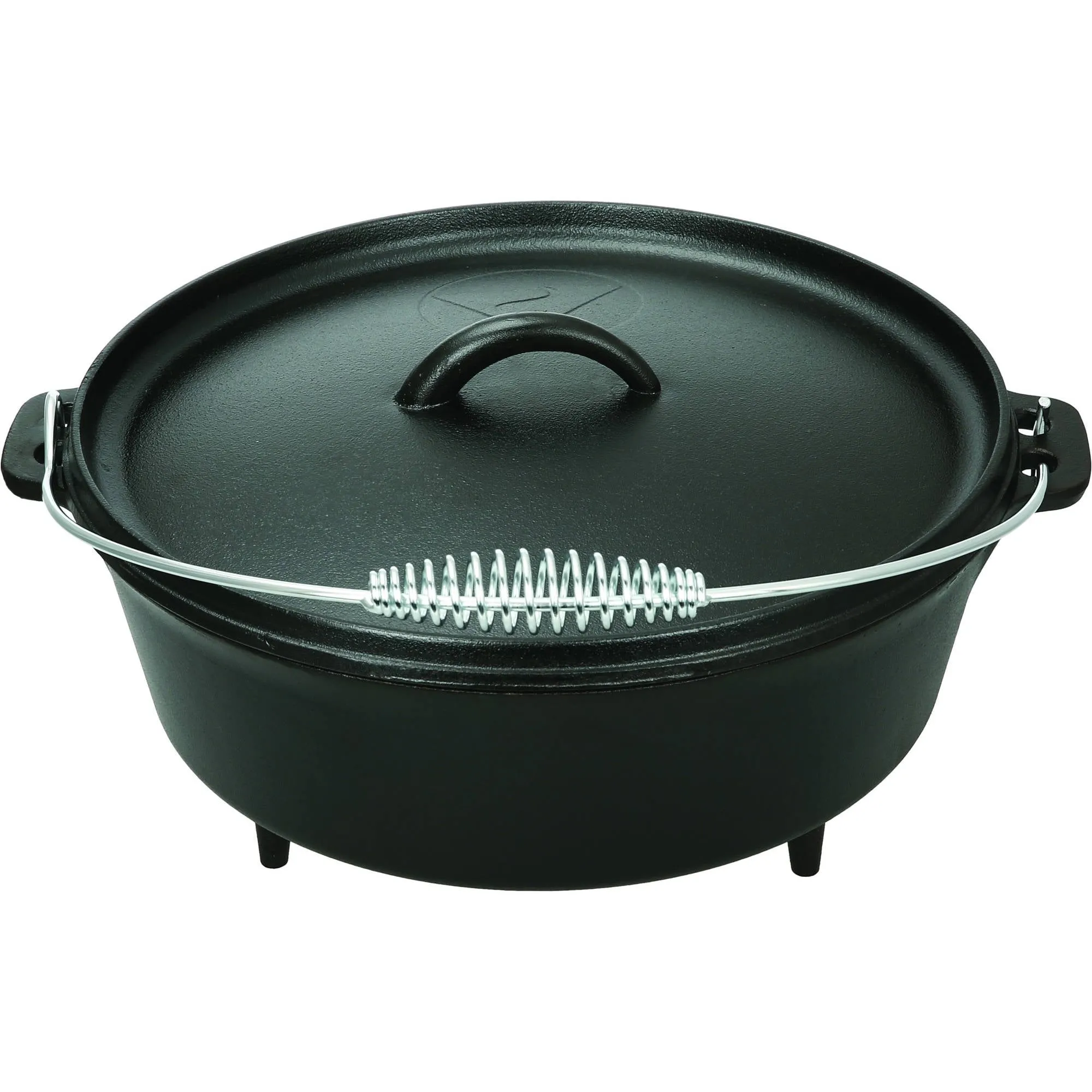 Sturdy Handle 5-Quart Cast Iron Dutch Oven - Essential for Camping and Outdoor