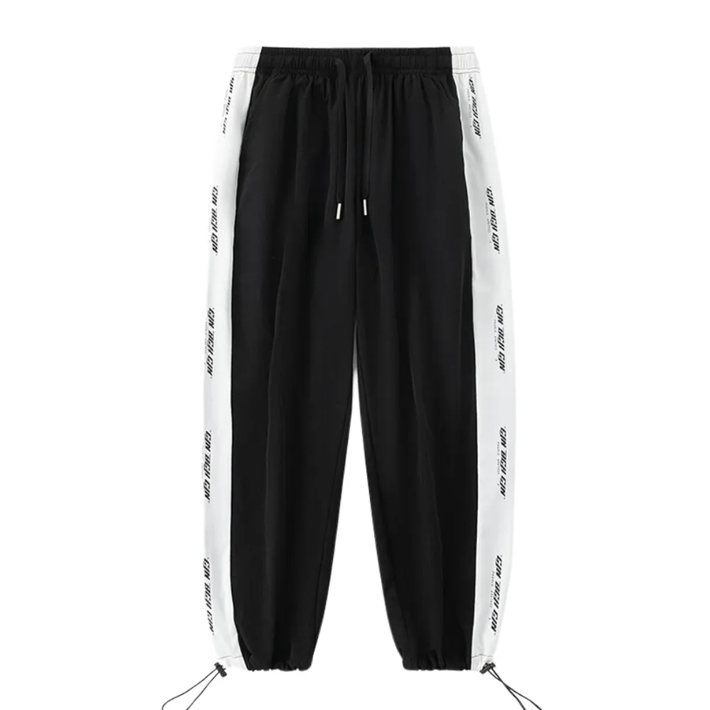 Summer Ice Silk Drawstring Sports Pants