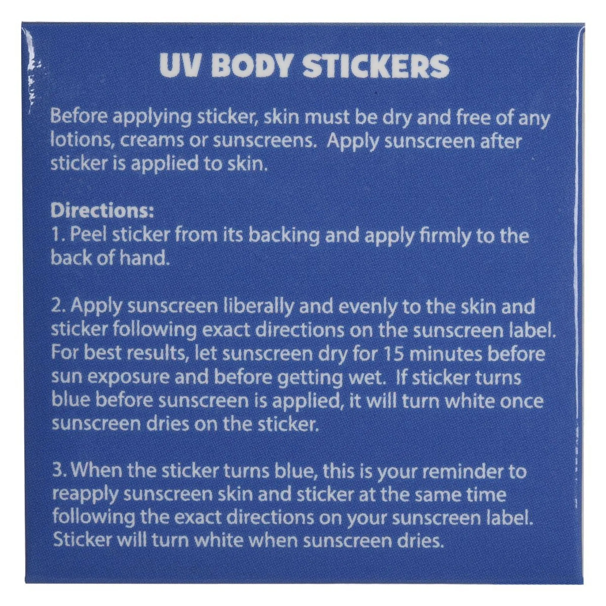 Sunburn Alert UV Color-Changing Sticker - #402640