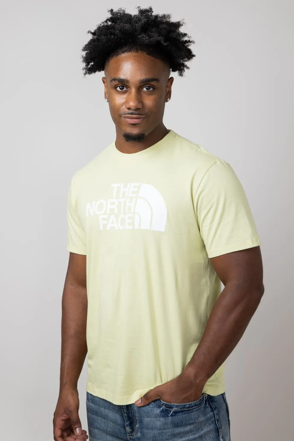 The North Face Half Dome T-Shirt for Men in Nettle | NF0A812M-5XI-YLW