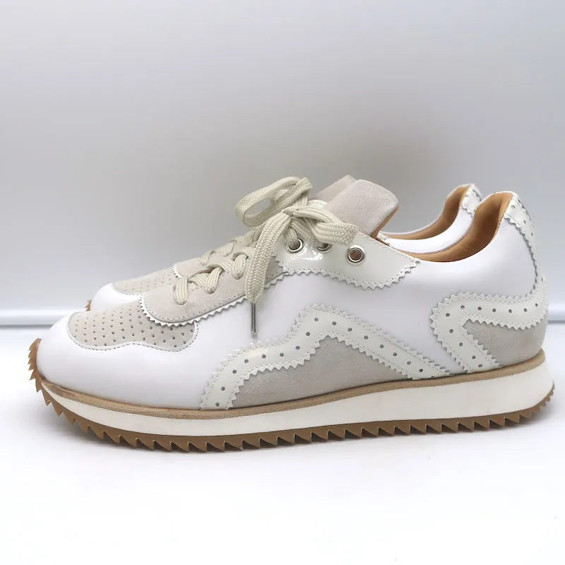 The Office of Angela Scott Remi Low Top Sneakers White Leather Size 40