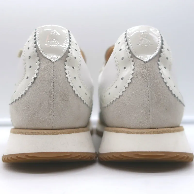 The Office of Angela Scott Remi Low Top Sneakers White Leather Size 40