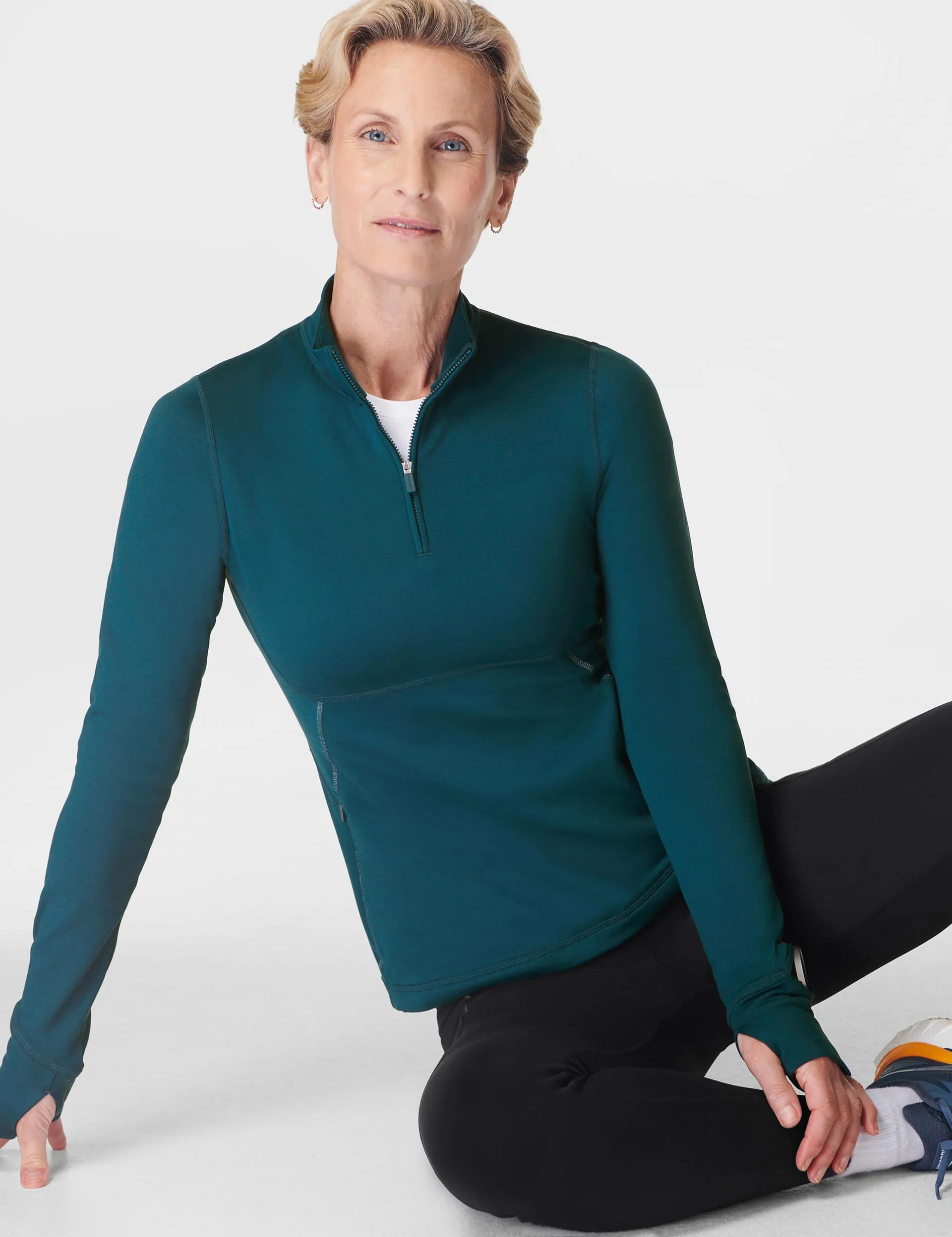 Therma Boost Running Half Zip - Deep Green